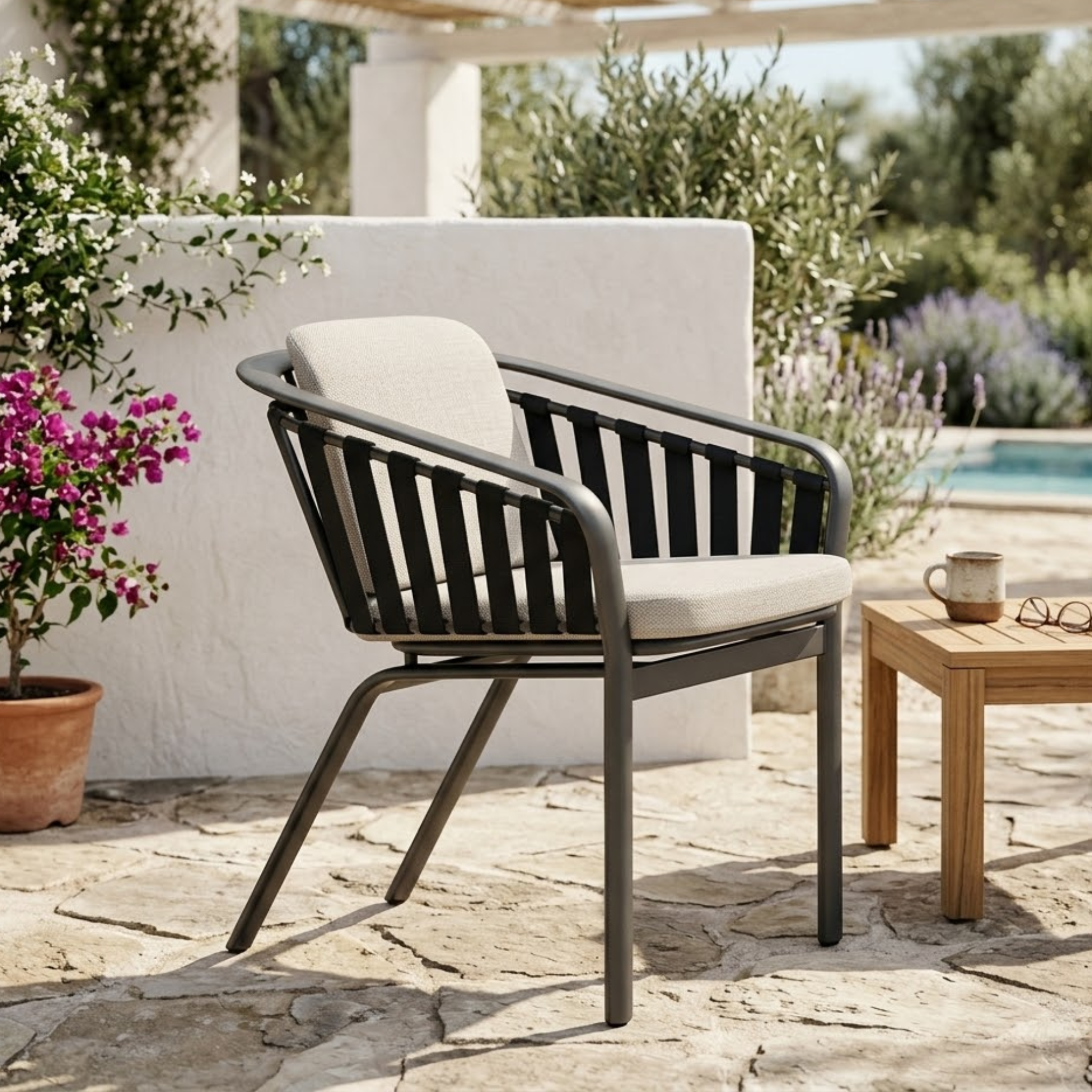 Trelon Stacking Cushion Chair