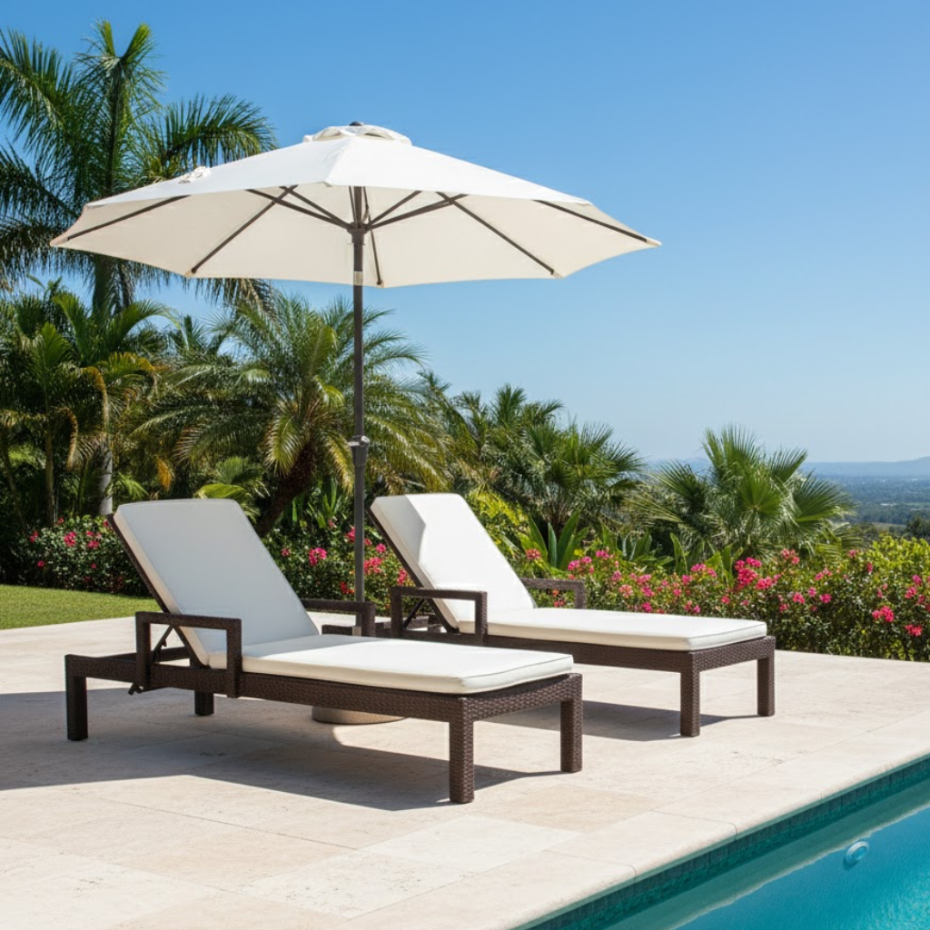 Monaco Chaise Lounge with Arms