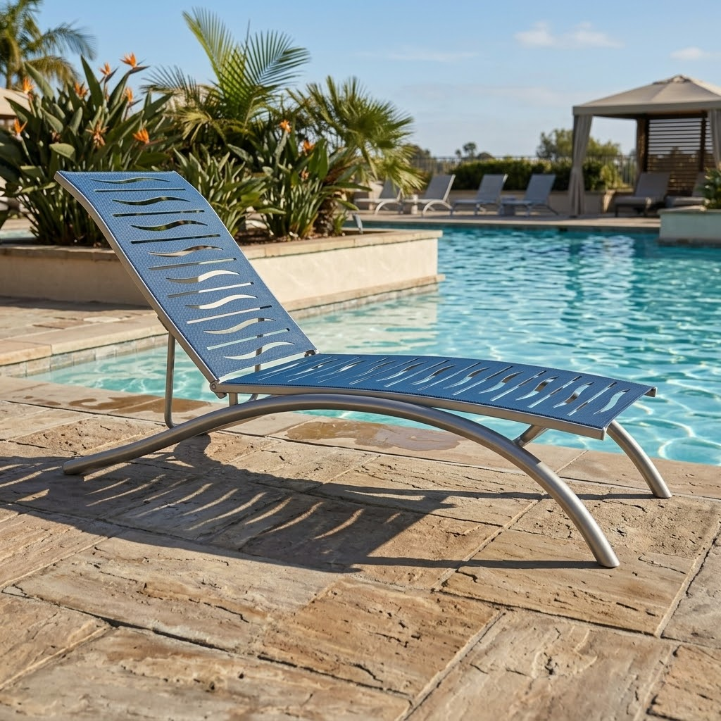 South Beach Elite EZ SPAN™ Wave Segment Chaise Lounge Armless