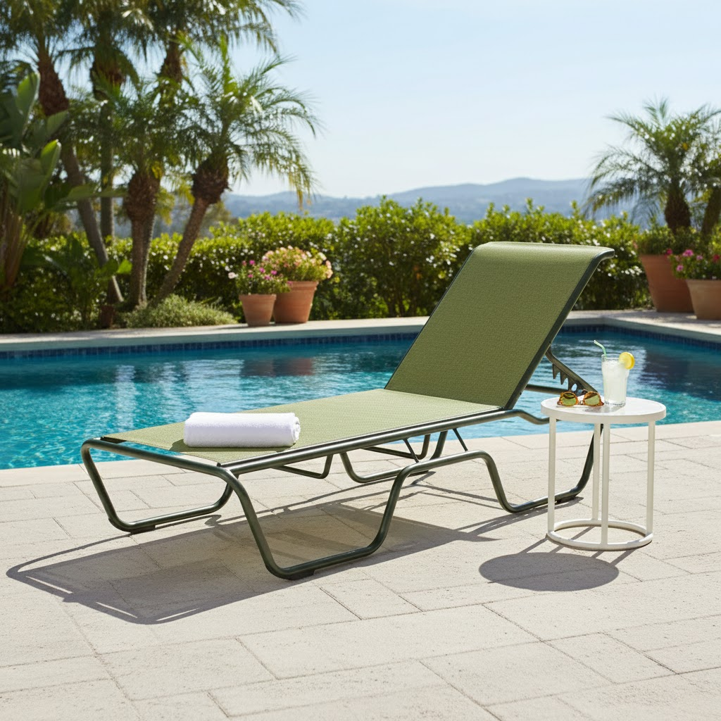Desert Ridge Sling Chaise Lounge